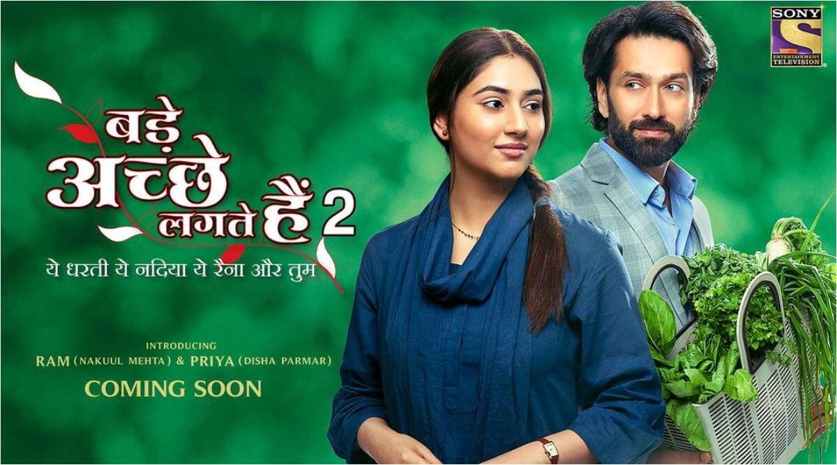 Bade Achhe Lagte Hain 2 first poster: Nakuul Mehta, Disha Parmar bring alive Ram and Priya | Entertainment News,The Indian Express