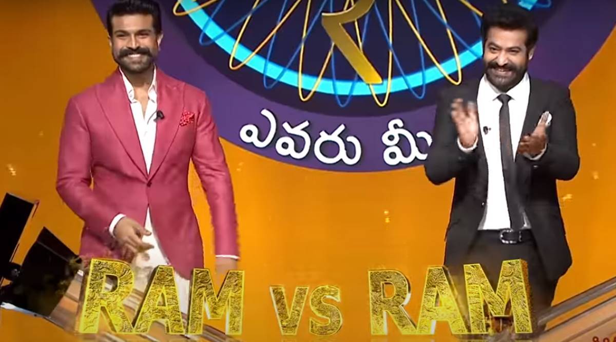 Ram Charan, Jr NTR bring RRR charm on Evaru Meelo Koteeswarulu, check out first promo | Entertainment News,The Indian Express