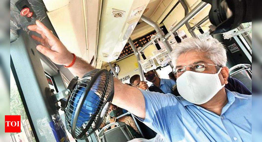 32 low-floor AC buses on road now, fleet up to 6,793 | Delhi News - Times of India