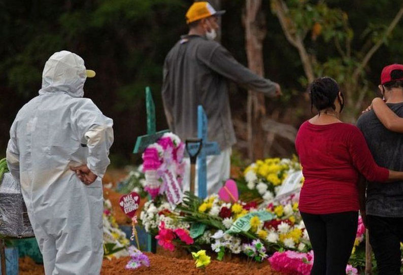 966 people die of corona infection in Brazil || பிரேசிலில் கொரோனா பாதிப்புக்கு 966 பேர் உயிரிழப்பு