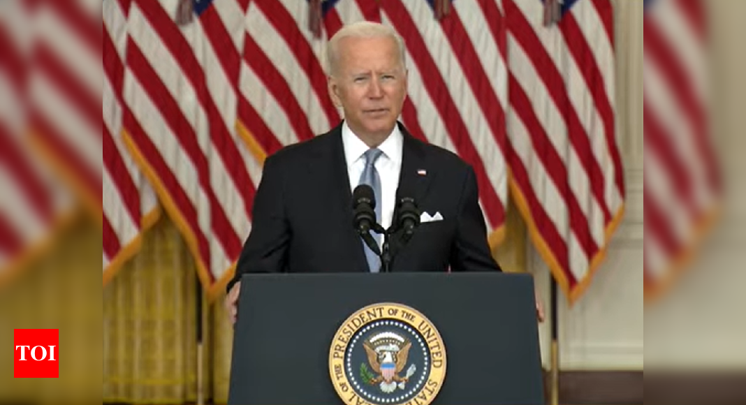 Afghanistan crisis live updates: US gave Afghan military every chance against Taliban, says US Prez  - The Times of India