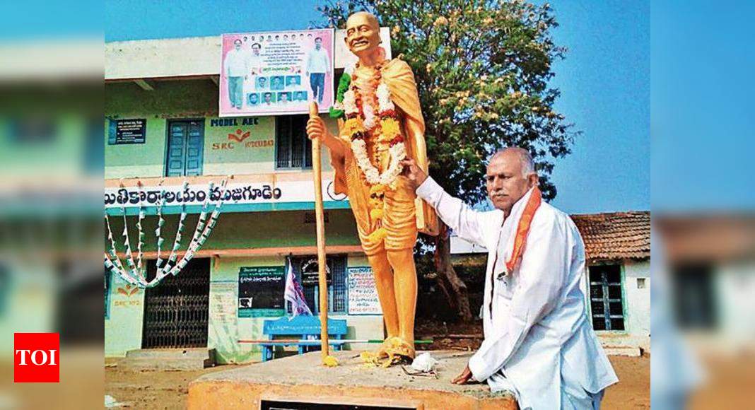 Gandhi statue a sign of communal amity, says 92-yr-old | Hyderabad News - Times of India