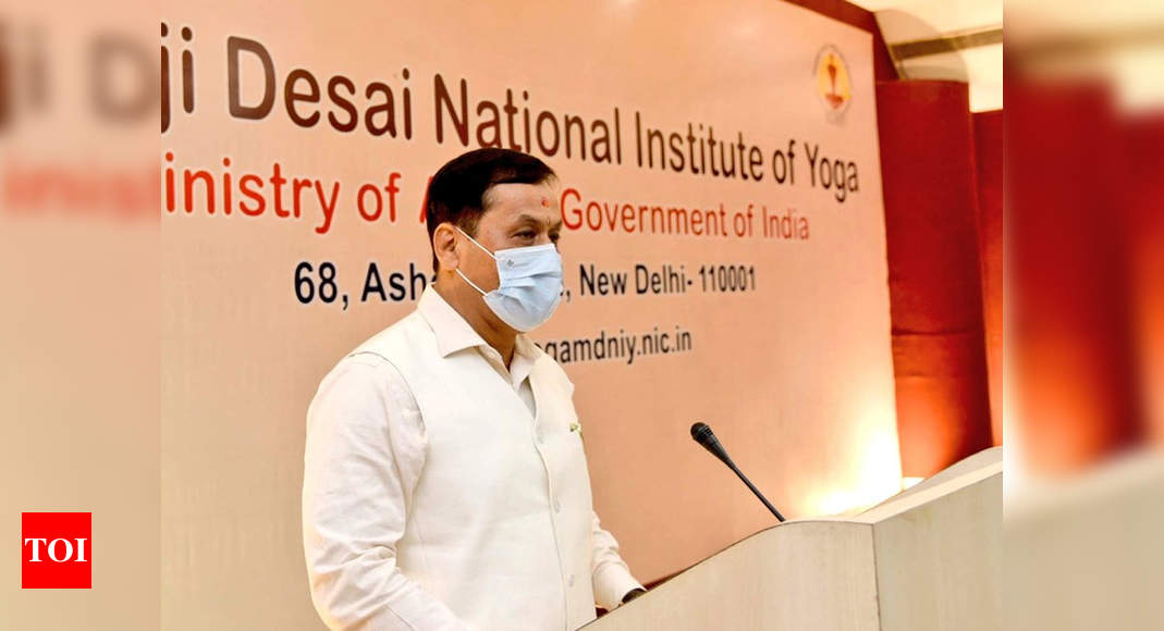 MDNIY has potential to become world's best institution for yoga: Sonowal - Times of India