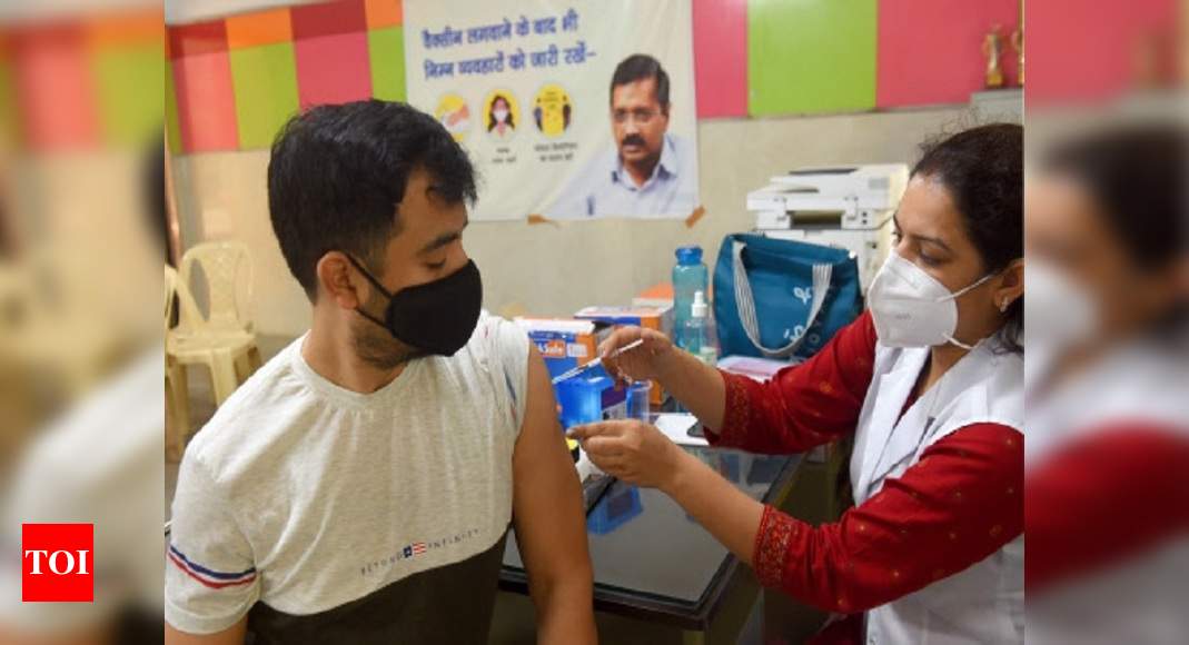 Delhi: Covid vaccines allocation for first dose recipients raised to 70% in government centres | Delhi News - Times of India