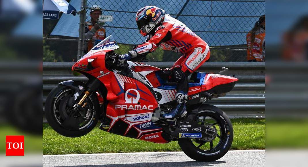 Austrian MotoGP: Pramacs Martin takes back-to-back poles in lap record time | Racing News - Times of India