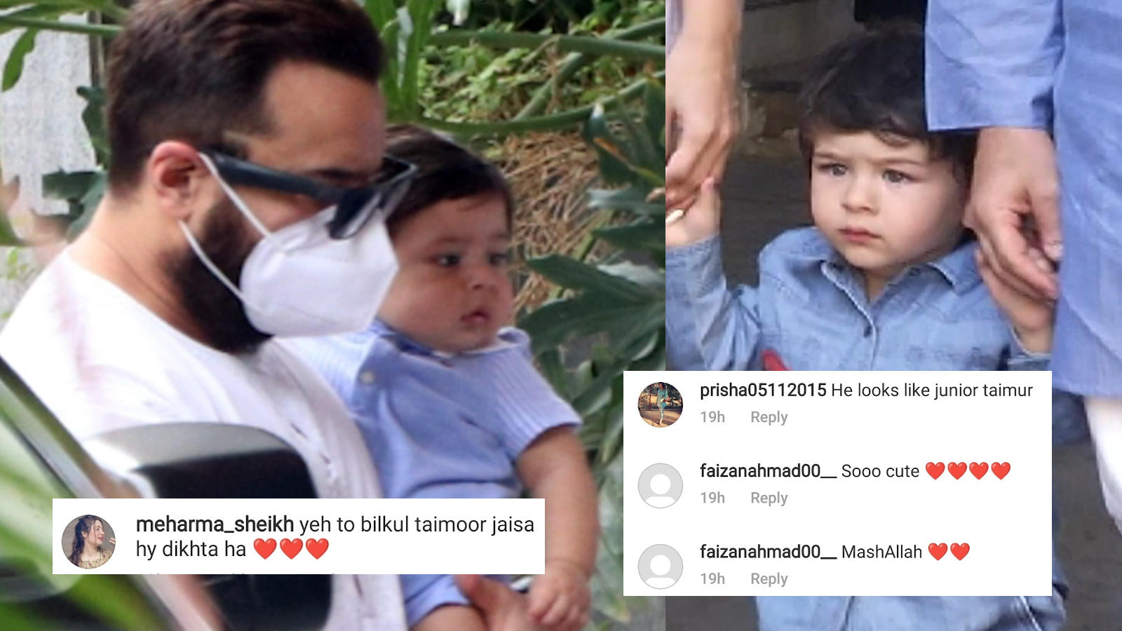 As first pictures of Saif Ali Khan and Kareena Kapoor Khan's son Jehangir go viral, netizens say 'Ye toh bilkul Taimur jaisa dikhta hai' | Hindi Movie News - Bollywood - Times of India