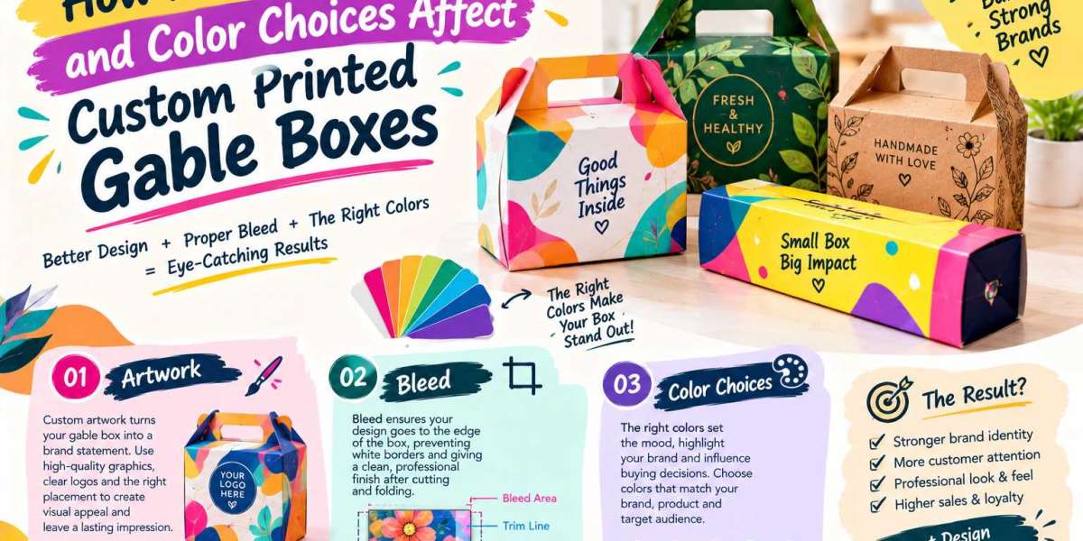 How Artwork, Bleed, and Color Choices Affect Custom Printed Gable Boxes